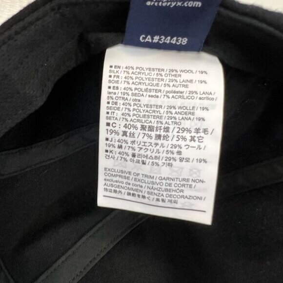 NEW Arc'teryx Wool Calidum 5 Panel Cap Hat Black Heather Logo One Size Unisex - Picture 10 of 11